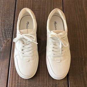 Madewell Court Sneakers in White Leather